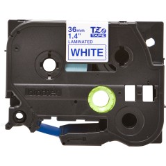 Brother Tape Blue on White 36mm